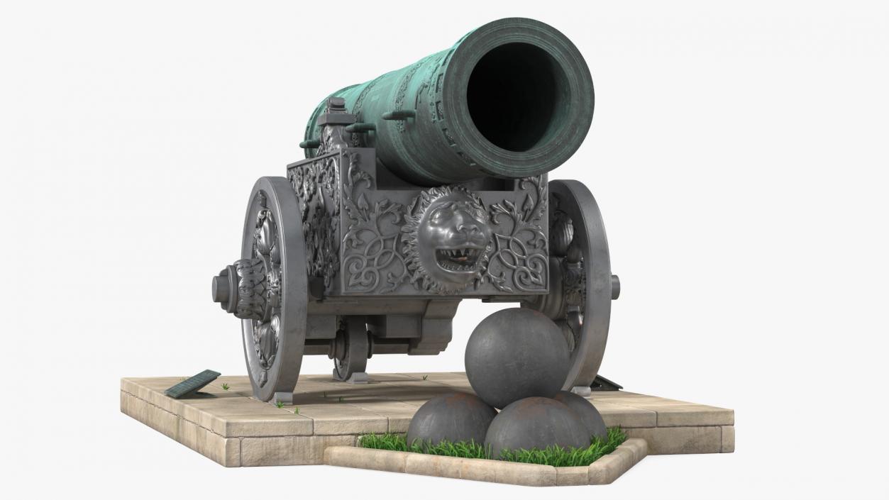 3D model Tsar Cannon Monument