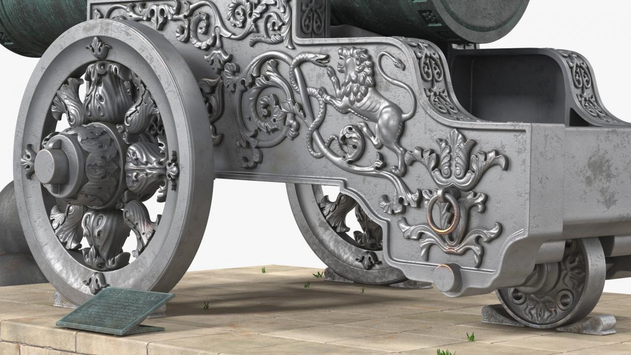 3D model Tsar Cannon Monument