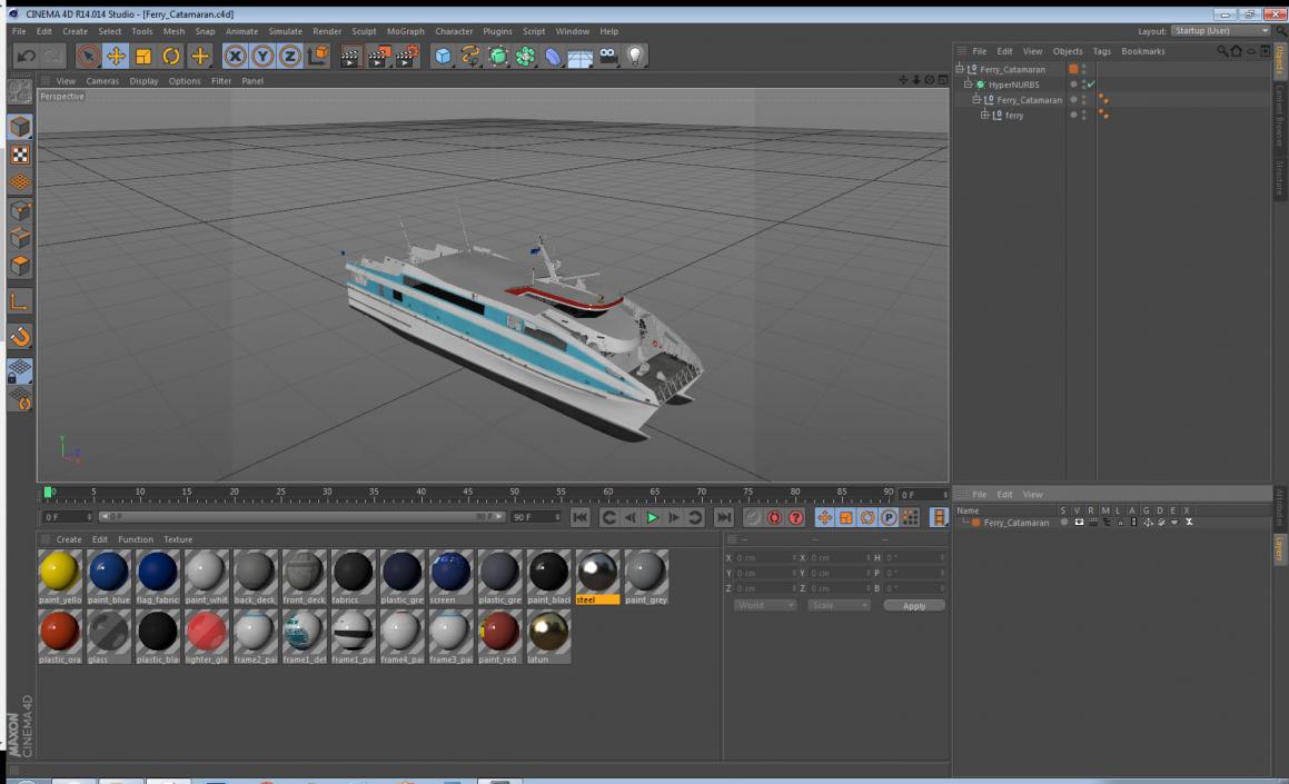 3D model Ferry Catamaran