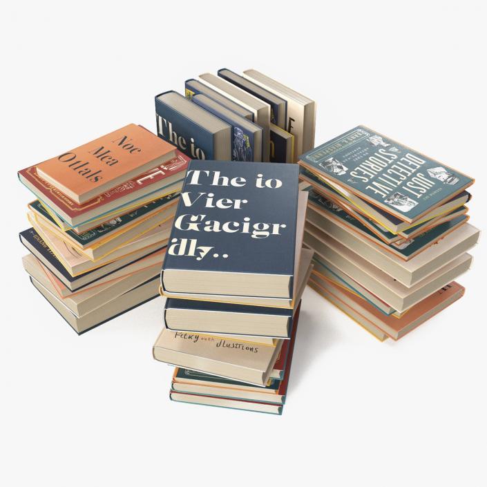 3D Pile of Books model