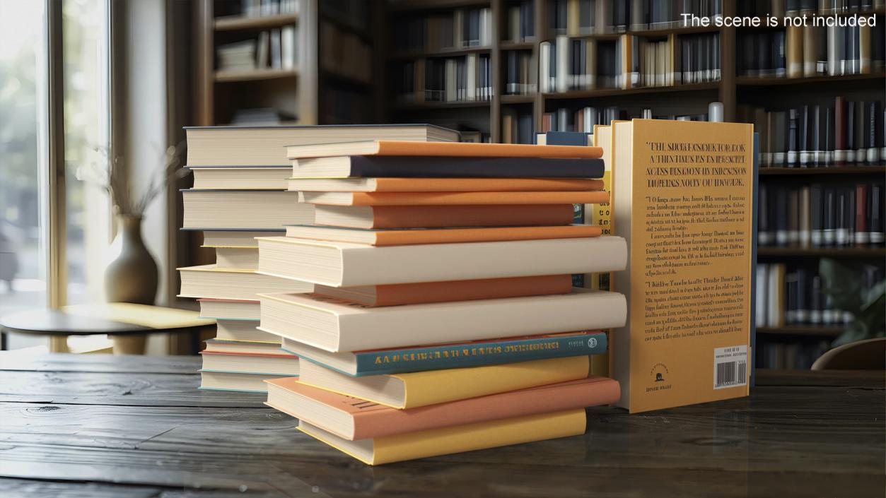 3D Pile of Books model