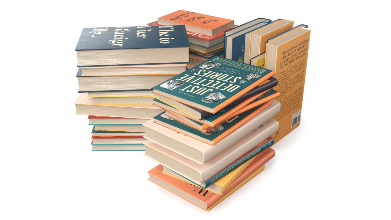 3D Pile of Books model