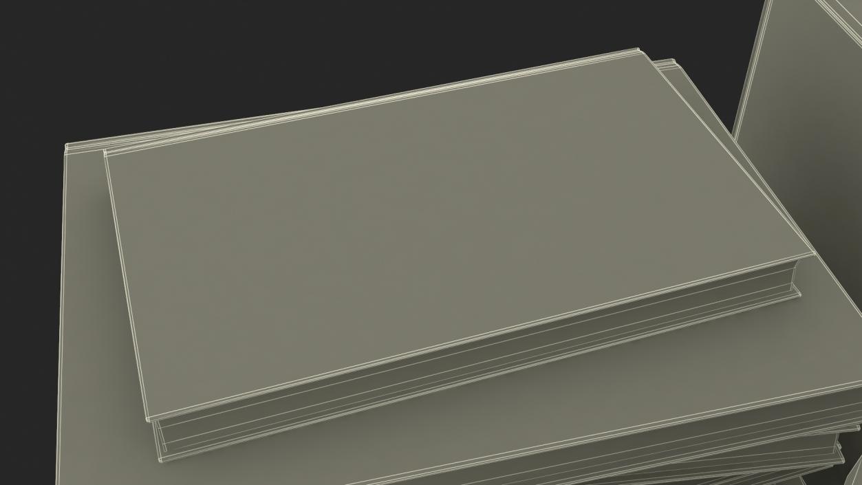 3D Pile of Books model