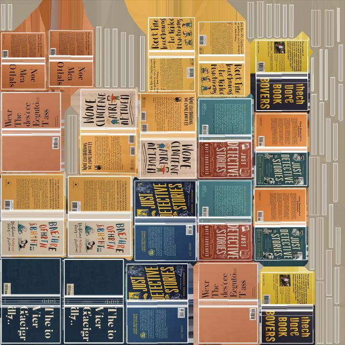 3D Pile of Books model