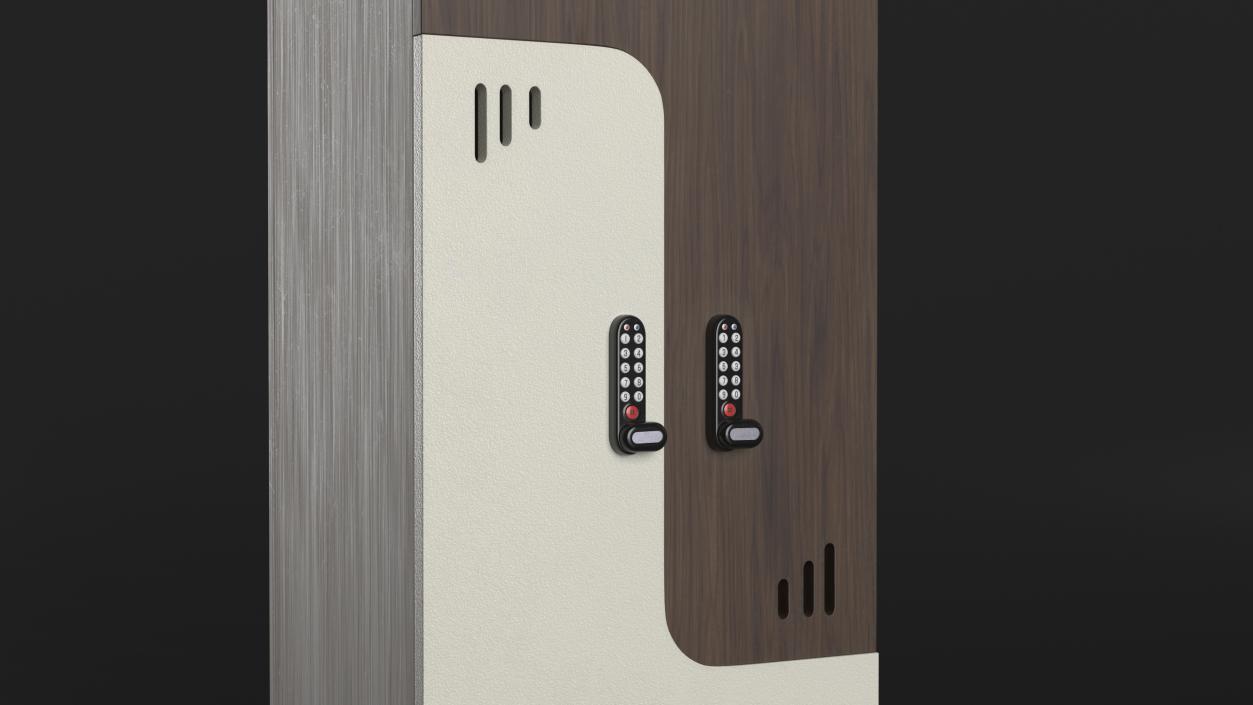 Modern Wooden Wardrobe 3D