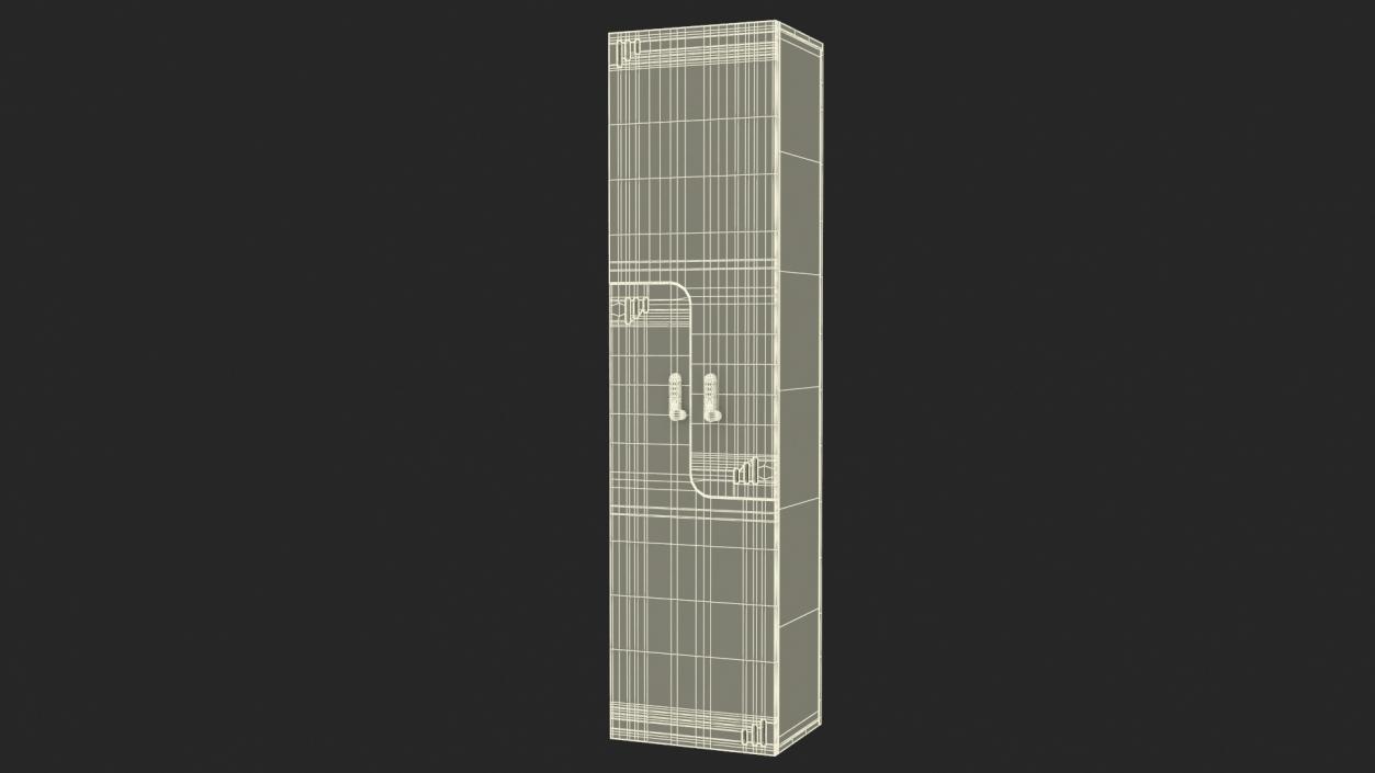 Modern Wooden Wardrobe 3D