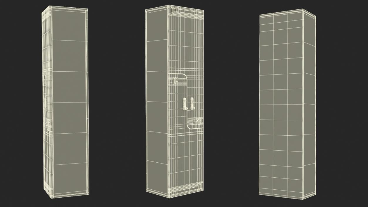 Modern Wooden Wardrobe 3D