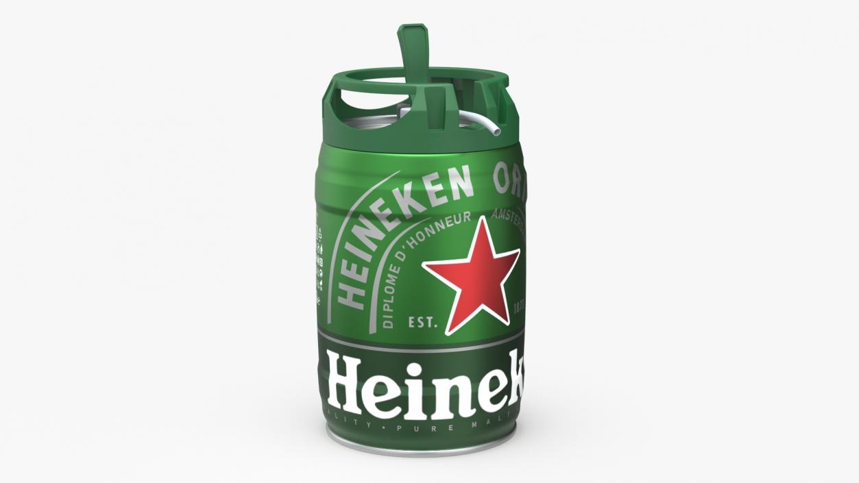 3D model Heiniken Beer 5 Liter Barrel 2