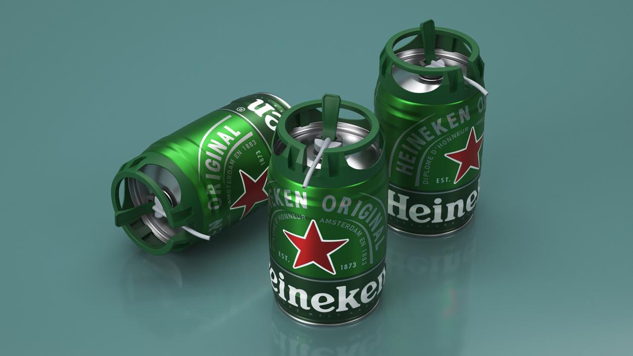 3D model Heiniken Beer 5 Liter Barrel 2