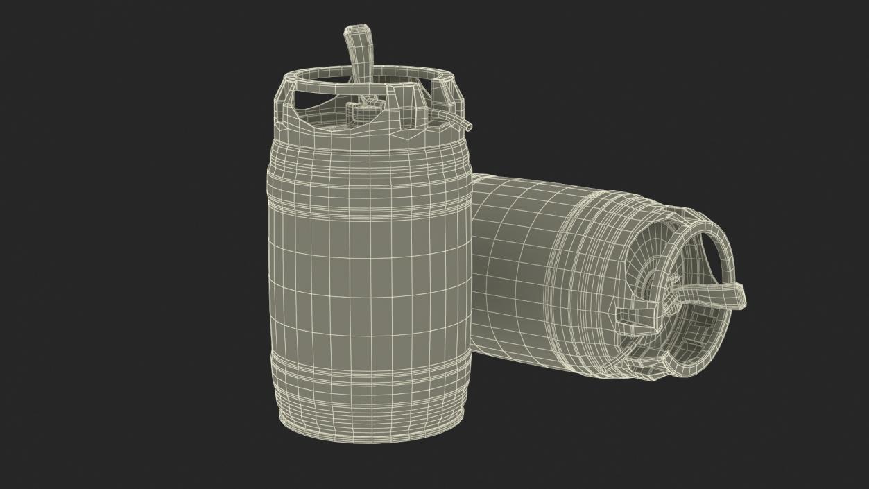 3D model Heiniken Beer 5 Liter Barrel 2