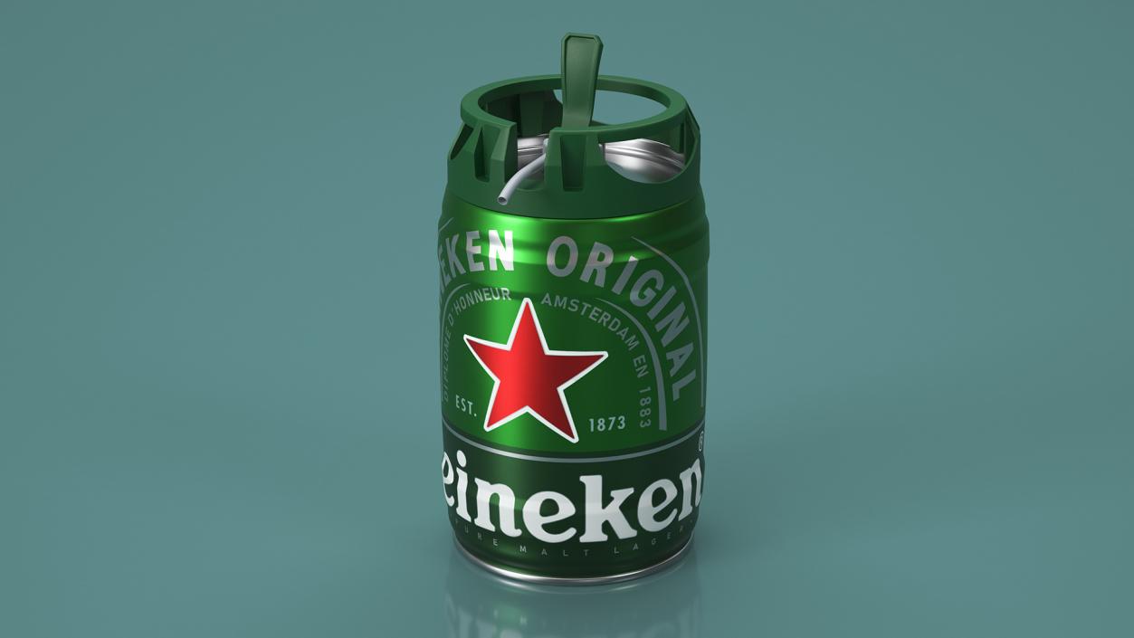 3D model Heiniken Beer 5 Liter Barrel 2