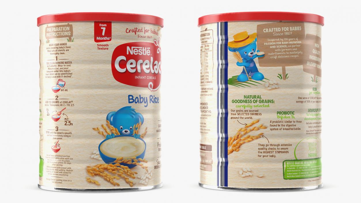 3D Baby Food Containers Collection