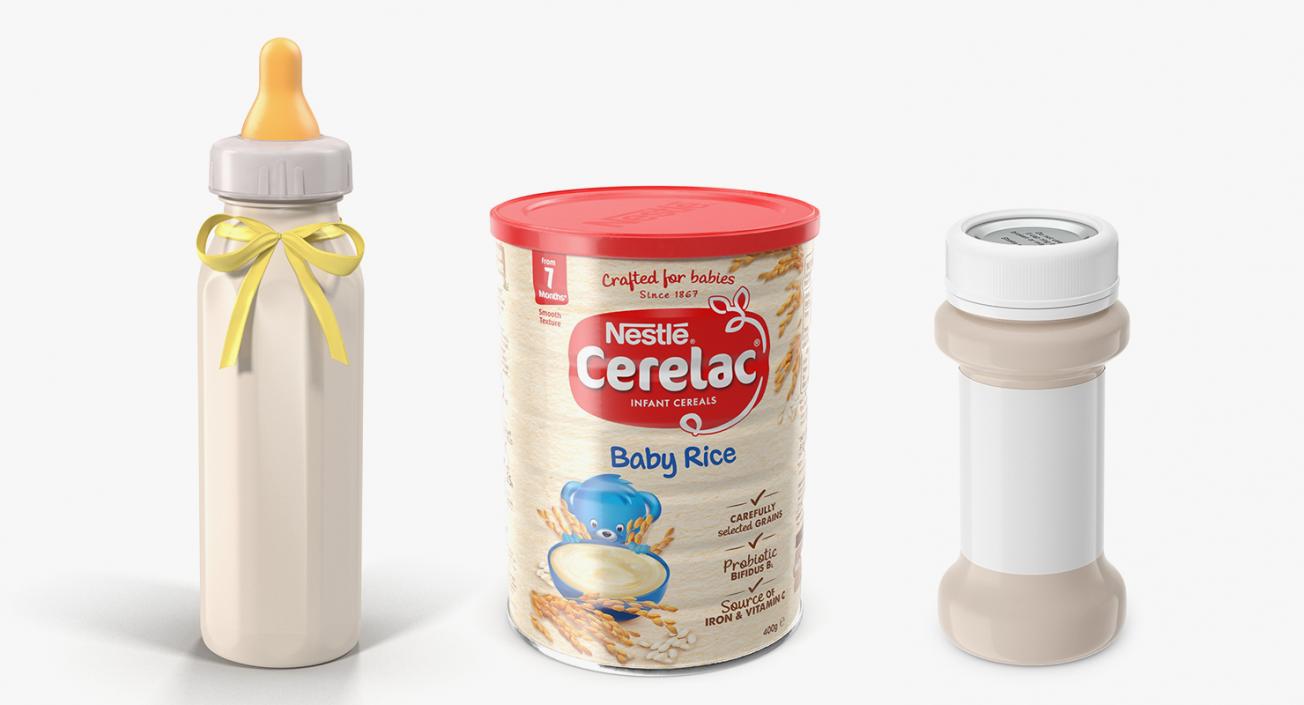 3D Baby Food Containers Collection