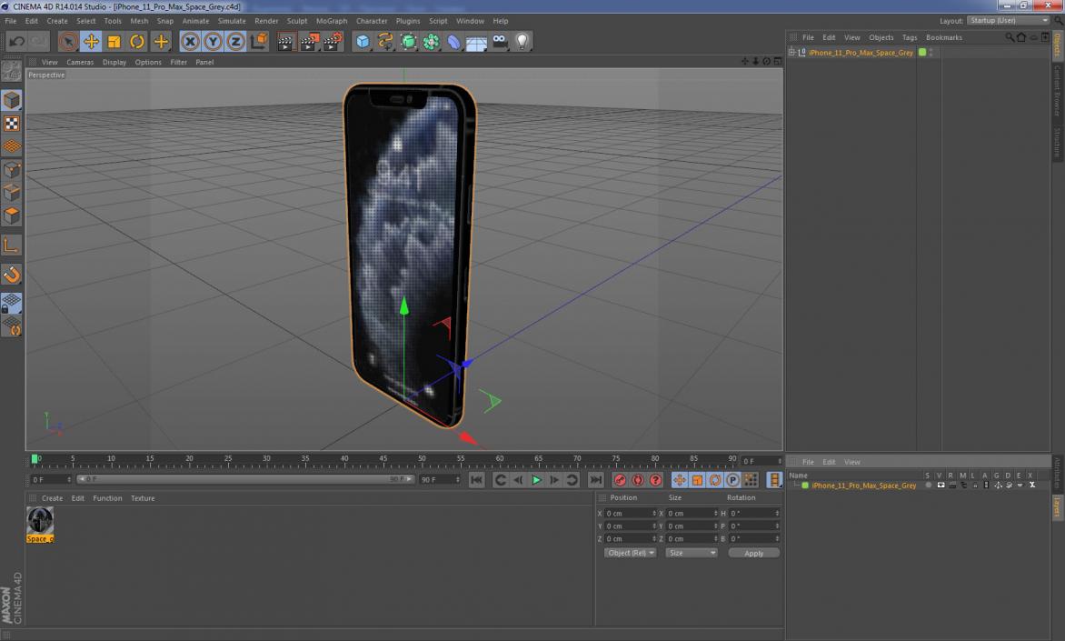 3D model Apple iPhone 11 Pro Space Grey