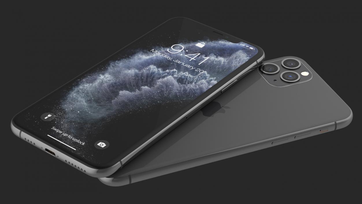 3D model Apple iPhone 11 Pro Space Grey