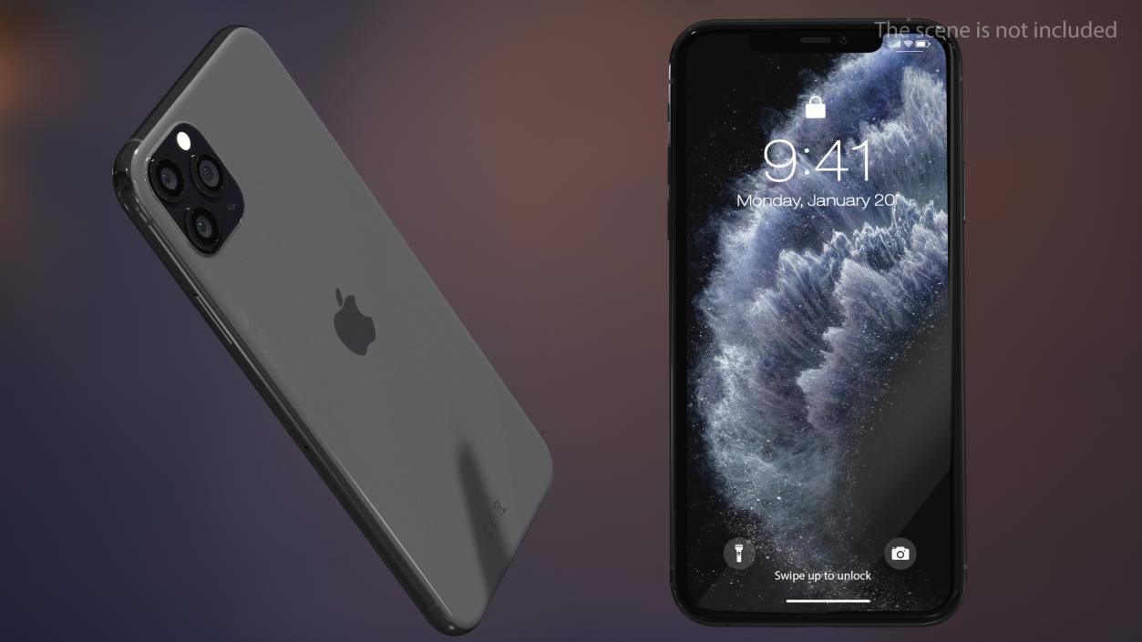 3D model Apple iPhone 11 Pro Space Grey