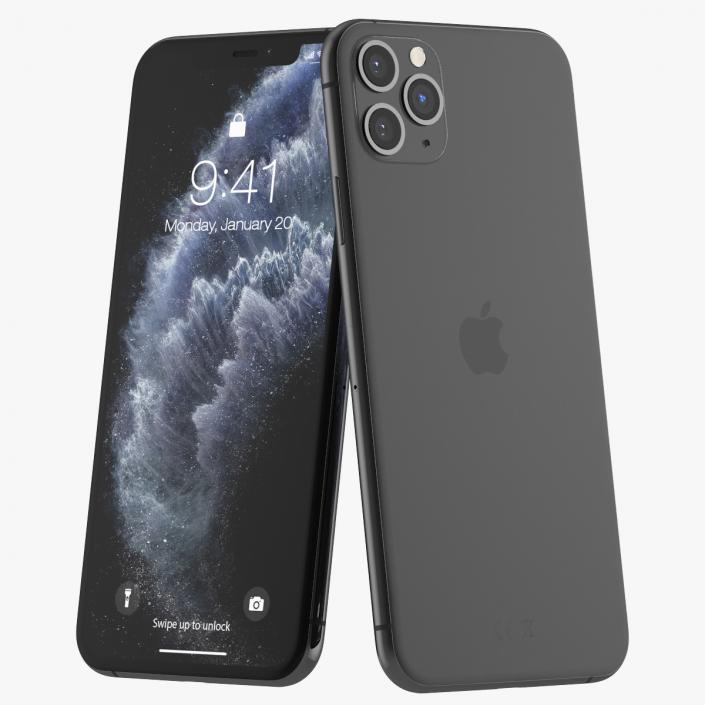 3D model Apple iPhone 11 Pro Space Grey