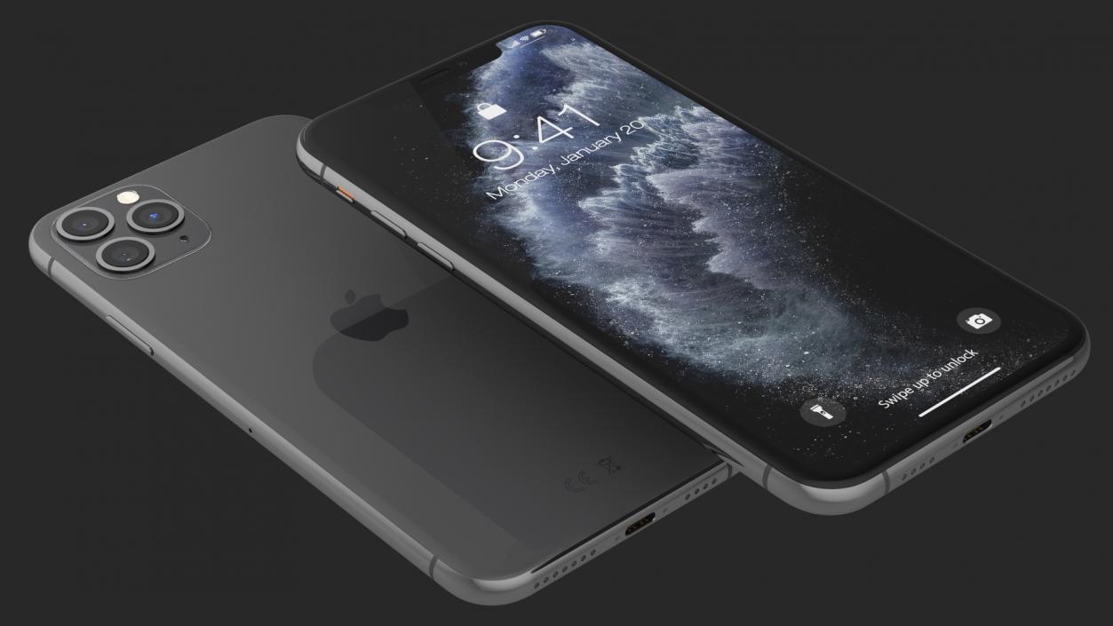 3D model Apple iPhone 11 Pro Space Grey