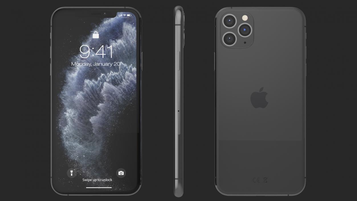 3D model Apple iPhone 11 Pro Space Grey