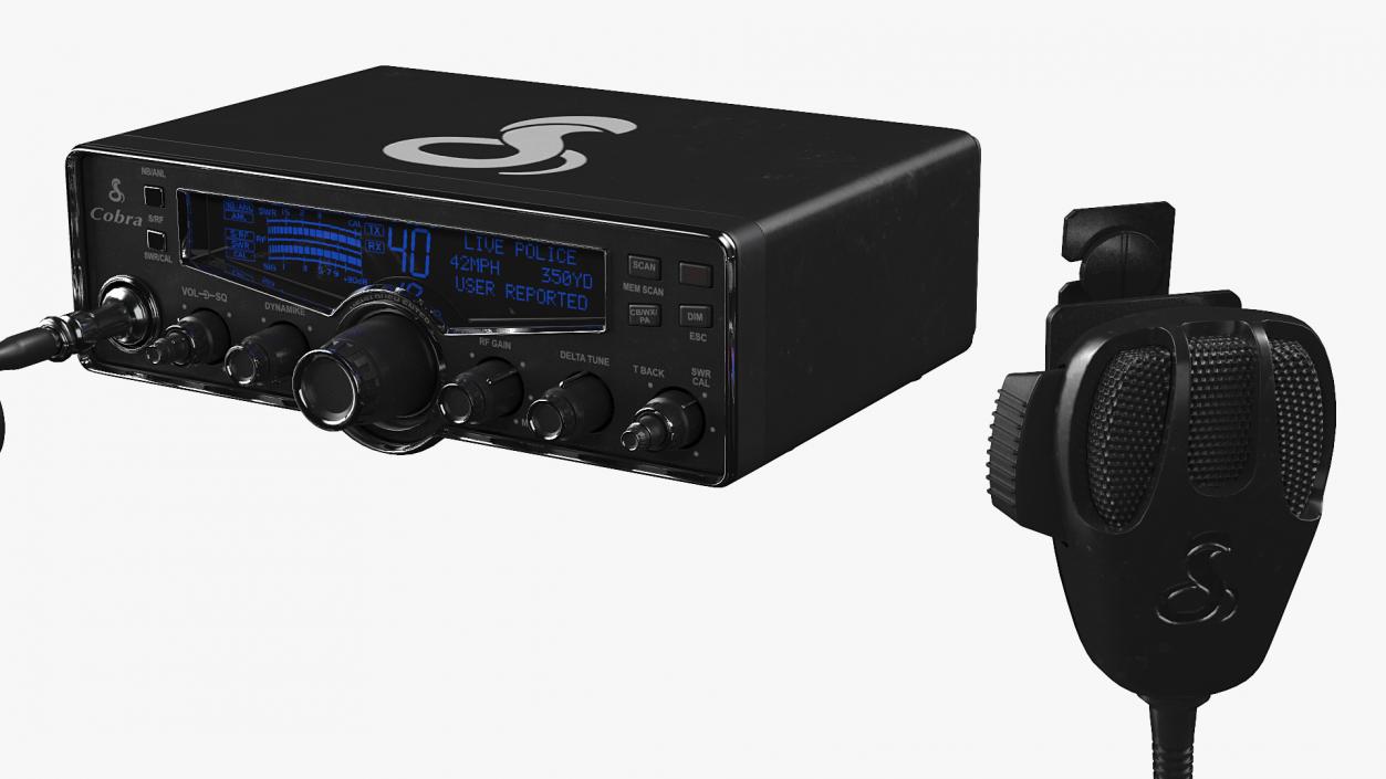 Cobra CB Radio 3D model