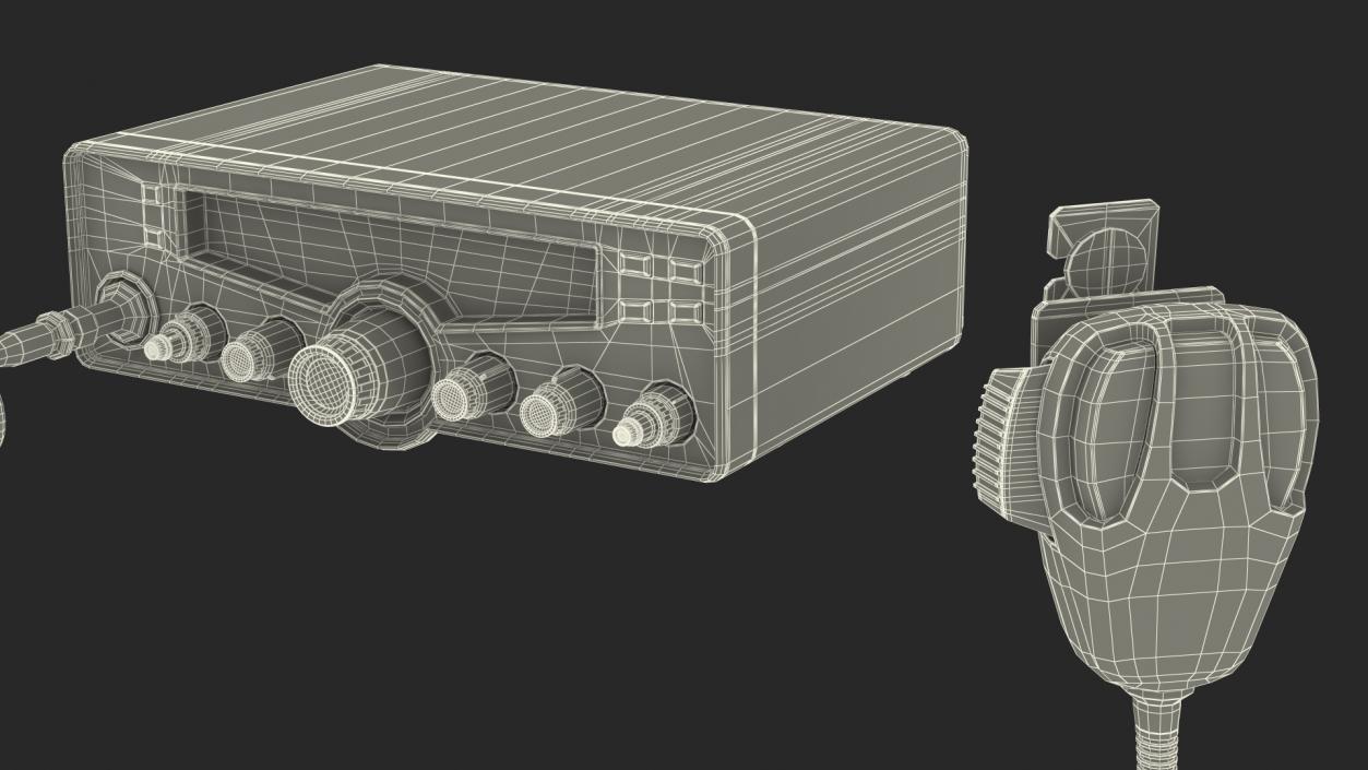 Cobra CB Radio 3D model