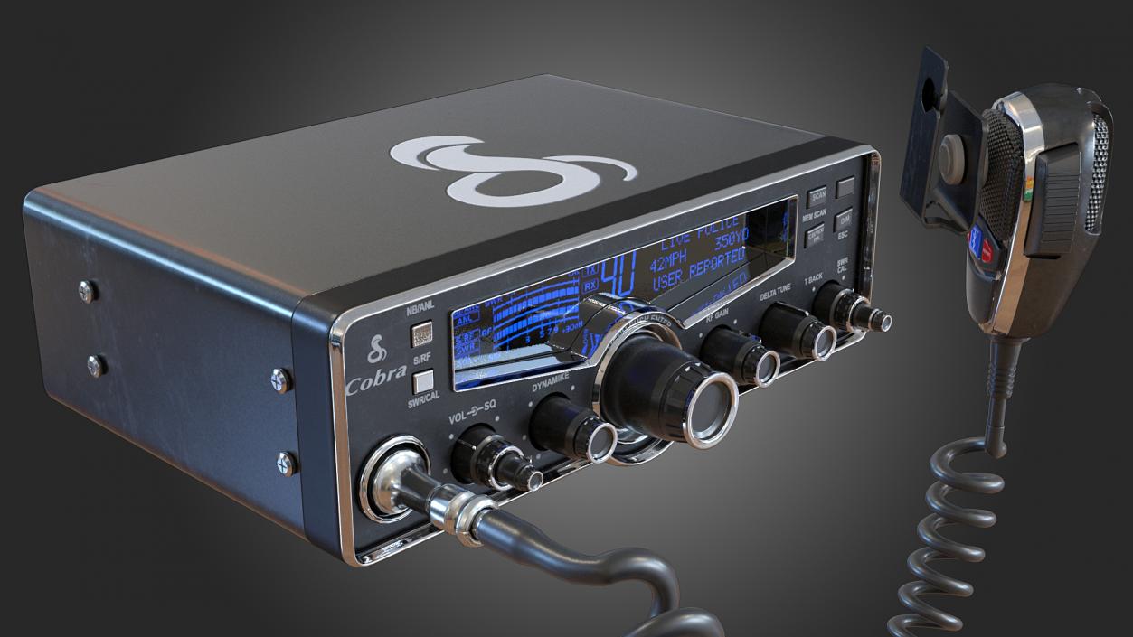 Cobra CB Radio 3D model