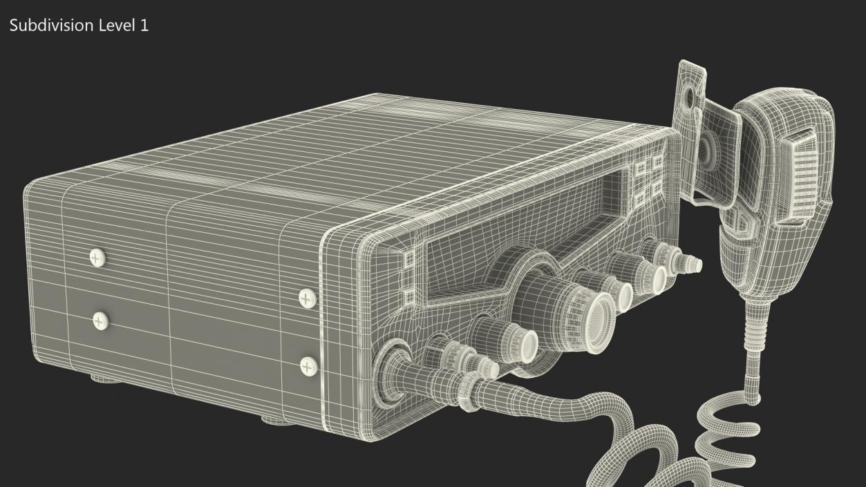 Cobra CB Radio 3D model