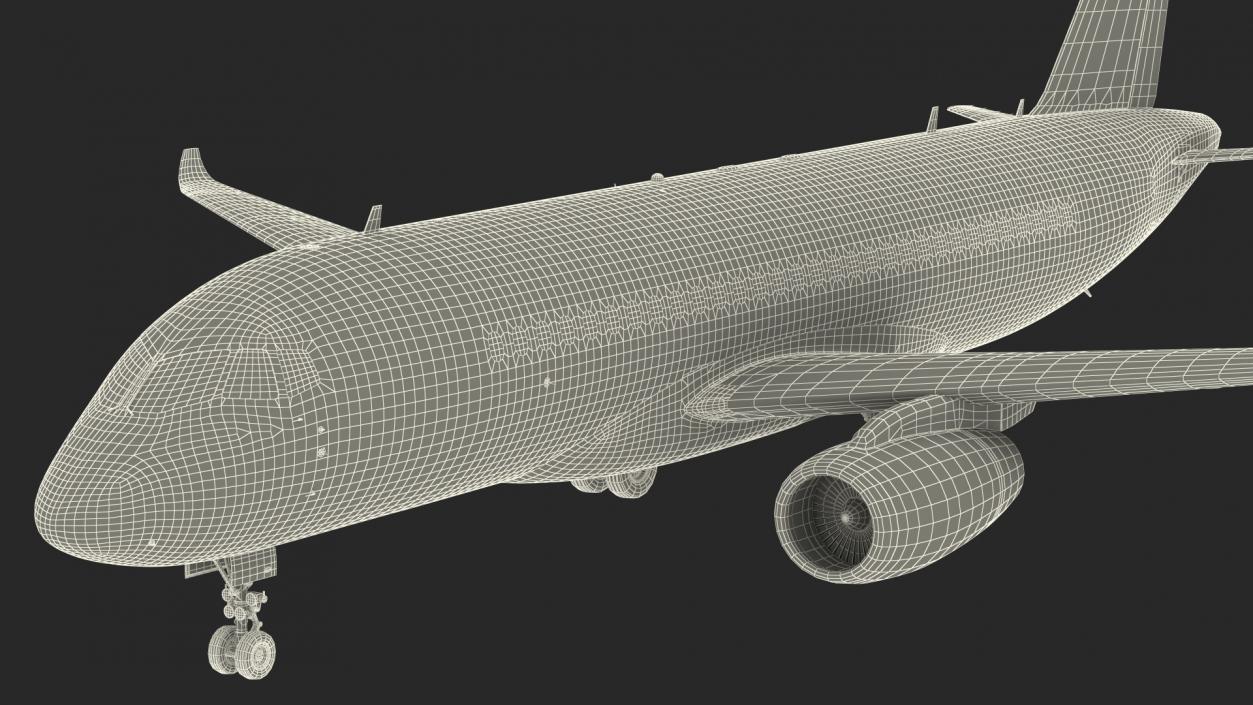 Sukhoi Superjet 100 with Saberlets 3D model