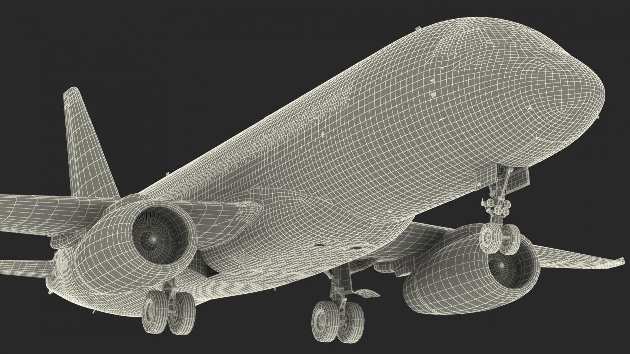 Sukhoi Superjet 100 with Saberlets 3D model