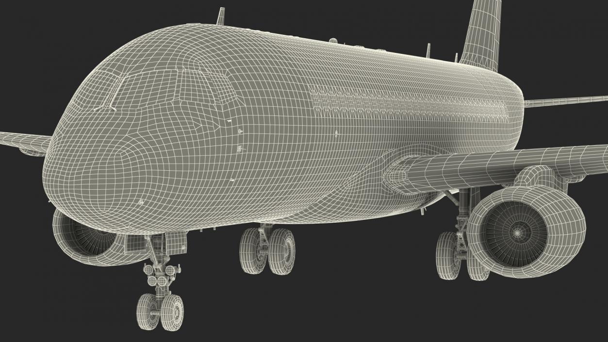 Sukhoi Superjet 100 with Saberlets 3D model