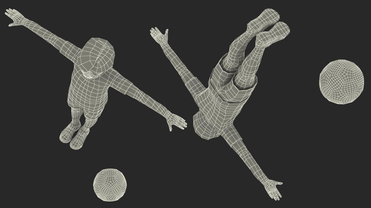 Child Boy Sport Style Rigged for Maya 3D