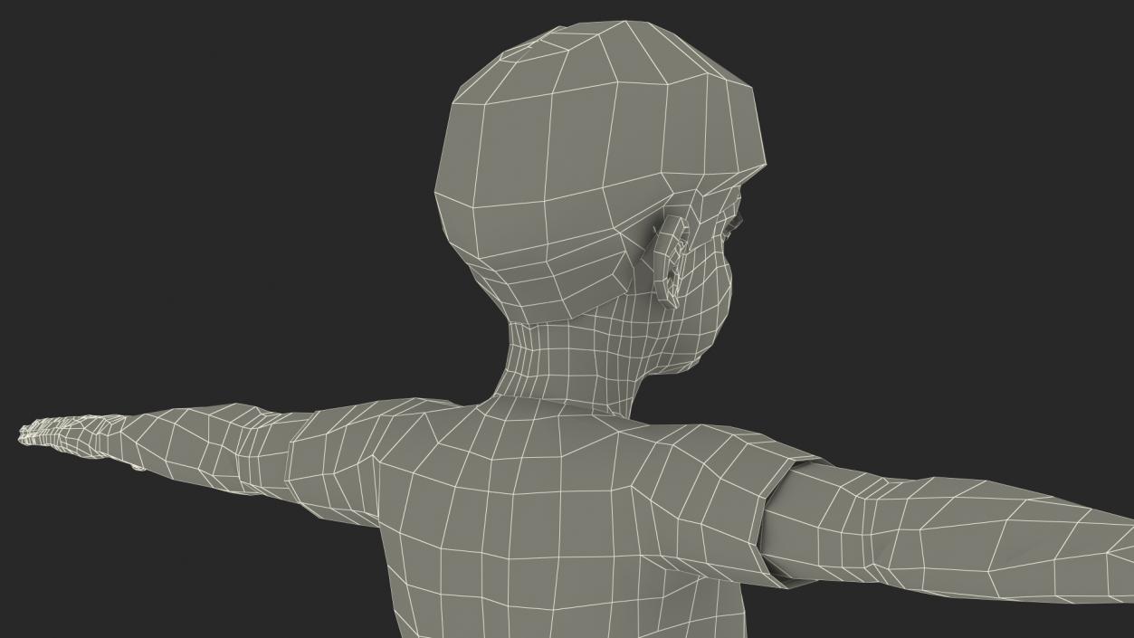 Child Boy Sport Style Rigged for Maya 3D