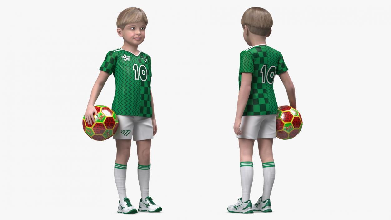 Child Boy Sport Style Rigged for Maya 3D