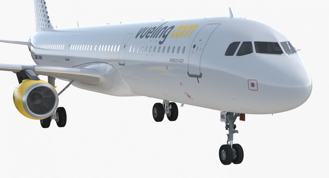 3D Airbus A321 Vueling Airlines model