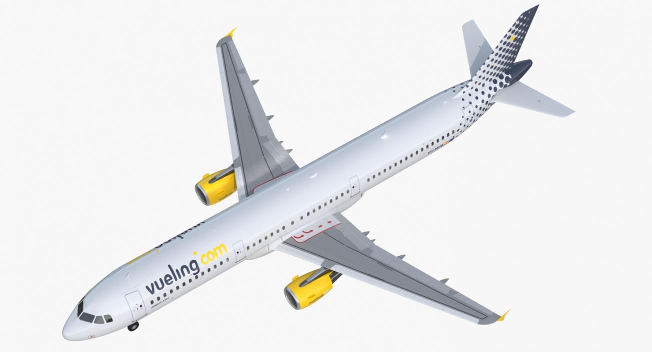 3D Airbus A321 Vueling Airlines model