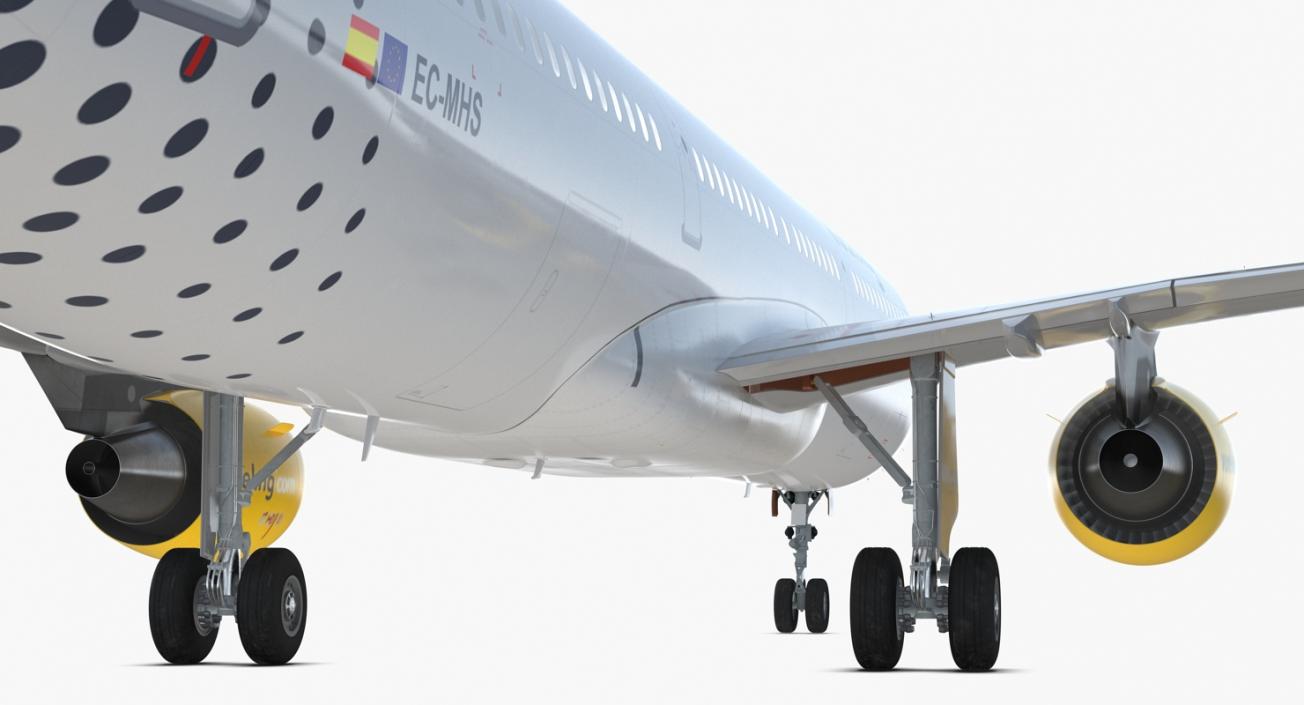 3D Airbus A321 Vueling Airlines model