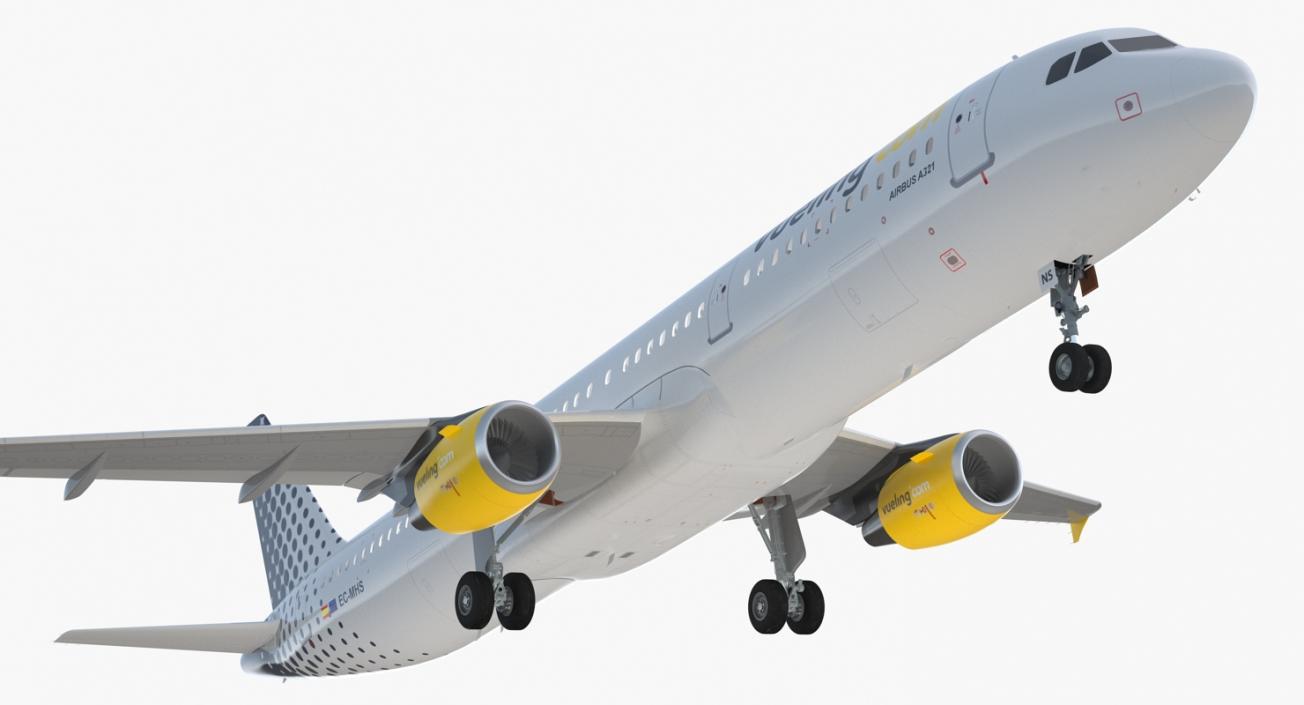 3D Airbus A321 Vueling Airlines model