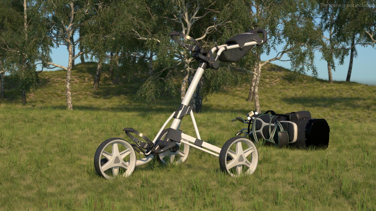 3D Clicgear Model 4 0 Golf Push Cart model