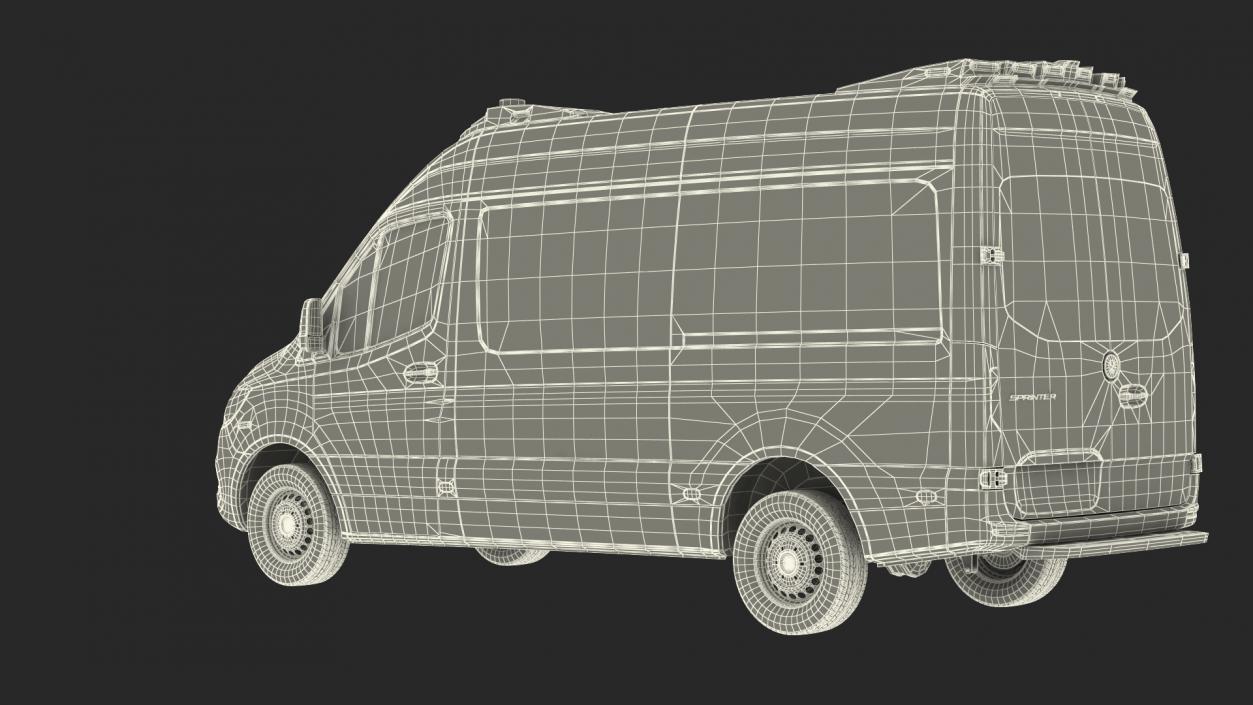 Mercedes Benz Sprinter Paramedic Ambulance Rigged 3D model