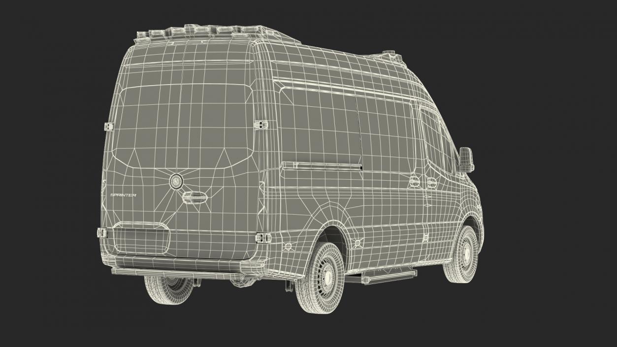 Mercedes Benz Sprinter Paramedic Ambulance Rigged 3D model