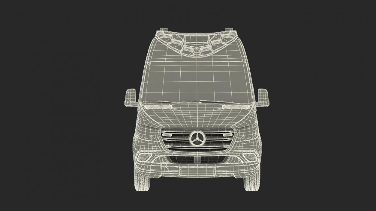 Mercedes Benz Sprinter Paramedic Ambulance Rigged 3D model