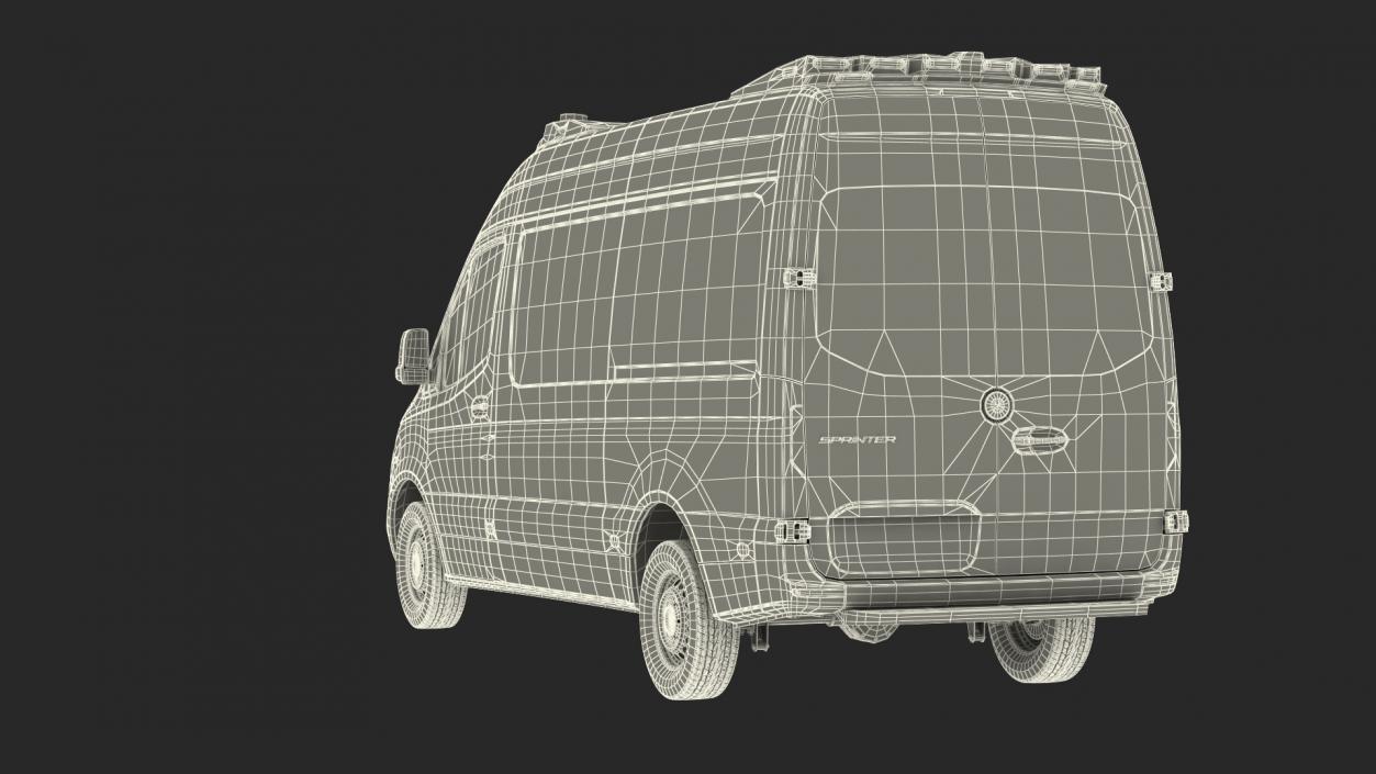 Mercedes Benz Sprinter Paramedic Ambulance Rigged 3D model