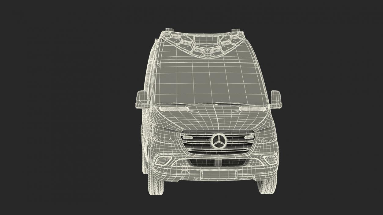 Mercedes Benz Sprinter Paramedic Ambulance Rigged 3D model