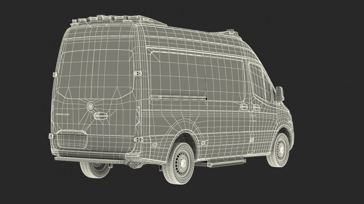 Mercedes Benz Sprinter Paramedic Ambulance Rigged 3D model