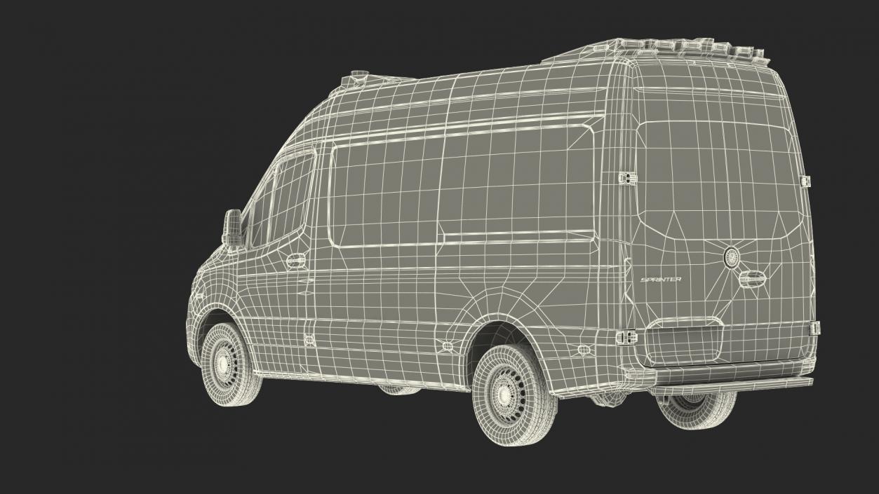 Mercedes Benz Sprinter Paramedic Ambulance Rigged 3D model