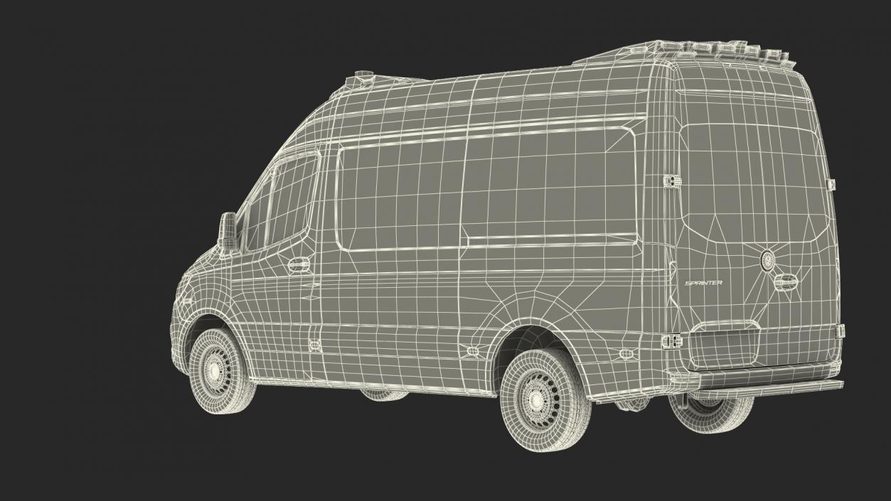 Mercedes Benz Sprinter Paramedic Ambulance Rigged 3D model