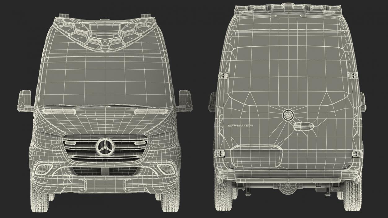 Mercedes Benz Sprinter Paramedic Ambulance Rigged 3D model