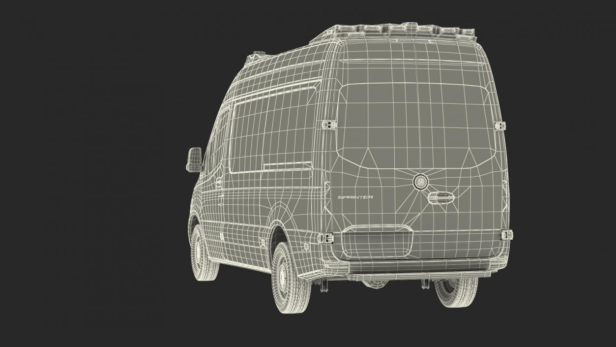 Mercedes Benz Sprinter Paramedic Ambulance Rigged 3D model