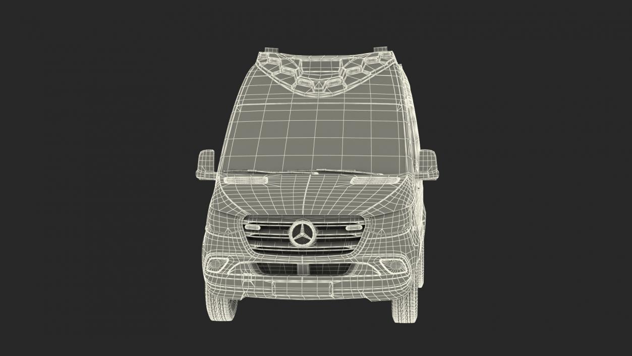 Mercedes Benz Sprinter Paramedic Ambulance Rigged 3D model