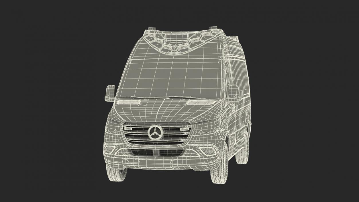 Mercedes Benz Sprinter Paramedic Ambulance Rigged 3D model